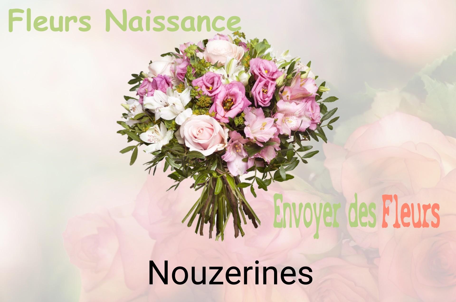 Bouquet de fleurs de naissance livré à Nouzerines